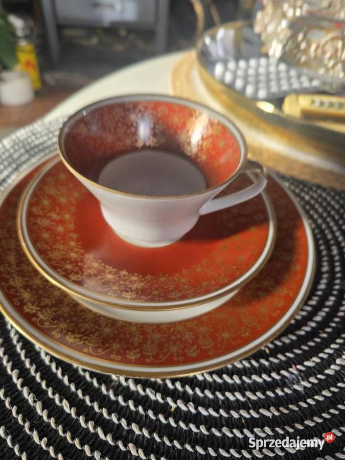 Zestaw trio porzelan Porcelana i szkło