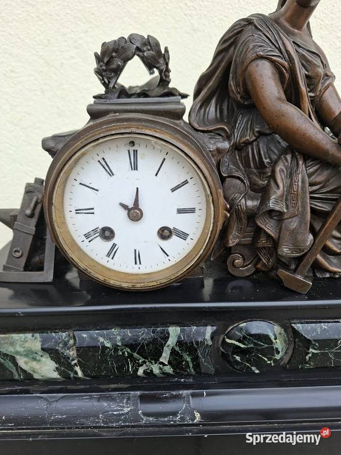 kominkowy zegar francuski stary