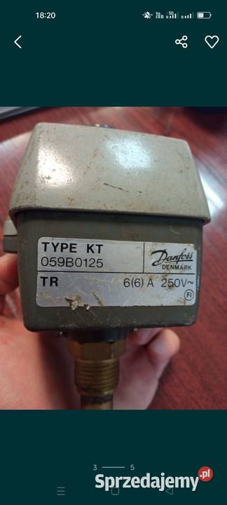 Czujnik temperatury sonda Danfos KT 059B0125 Ogrzewanie