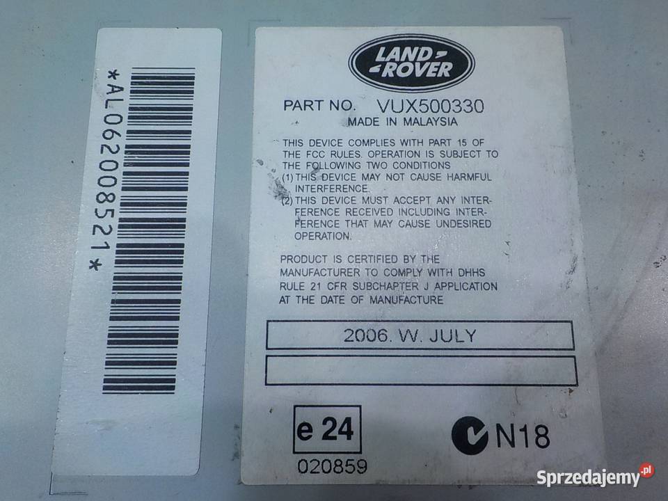LAND ROVER DISCOVERY III 3 07r 5D radio Suków