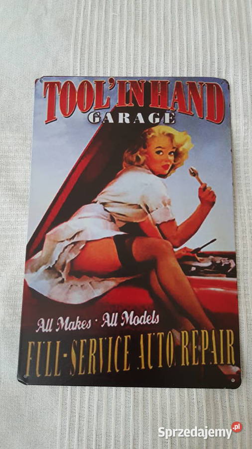METALOWA TABLICZKA SZYLD RETRO CLASSIC DO GARAŻU wielkopolskie Poznań sprzedam