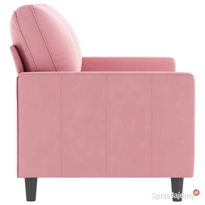 Sofa 2osobowa różowy 120 tapicerowana aksamitem Warszawa