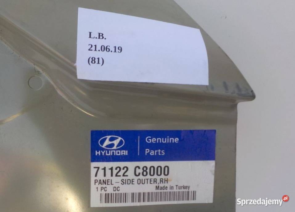 RAMA SŁUPEK POSZYCIE PRAWY PRZÓD HYUNDAI I20 II osobowe Karoseria wielkopolskie Nowy Tomyśl