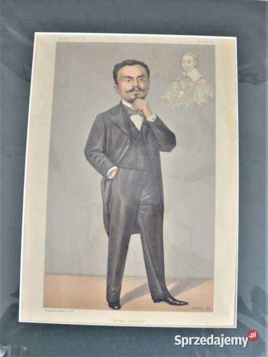 litografia Vincent Brooks karykatura Vanity Fair Warszawa