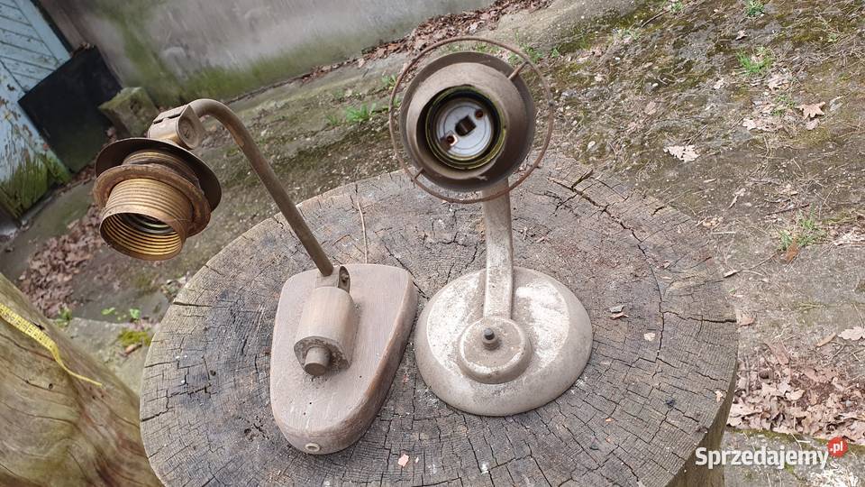 Stare lampki kinkiety przedwojenne powojenne Warszawa