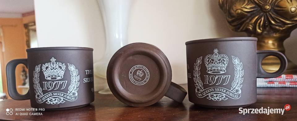 Elżbieta II Kubki The Queens Silver Jubilee Gdańsk