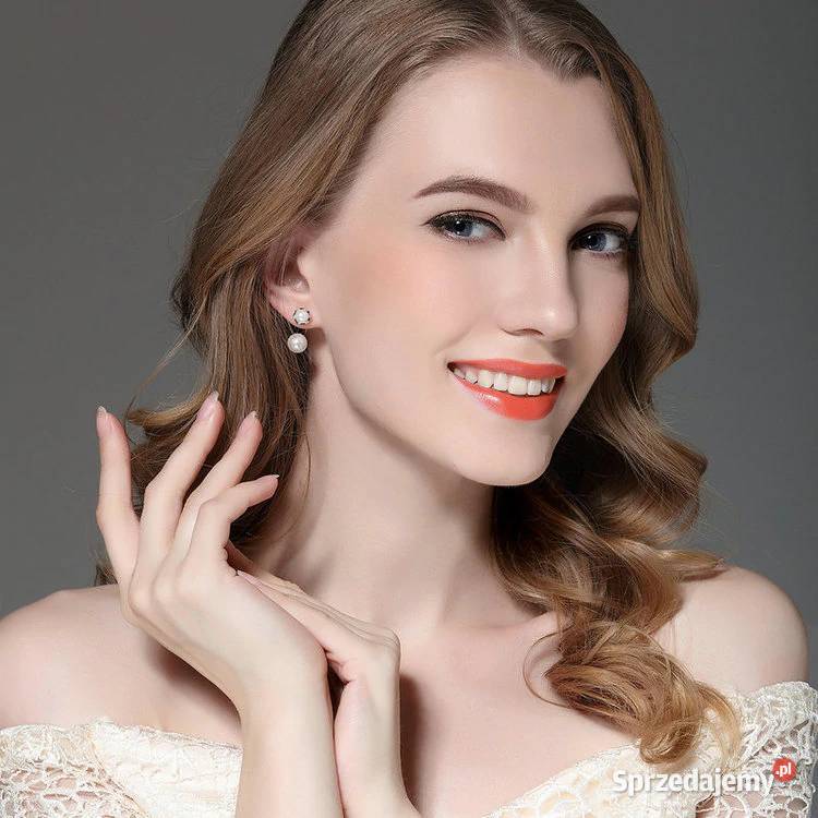 Nowe srebrne kolczyki srebro 925 perly perelki srebrne Szczecin