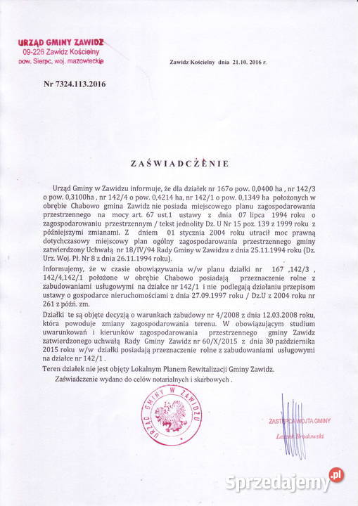 Działka DK10 WZ na budowę Restauracji z Motelem 150zł/m2 Chabowo-Świniary