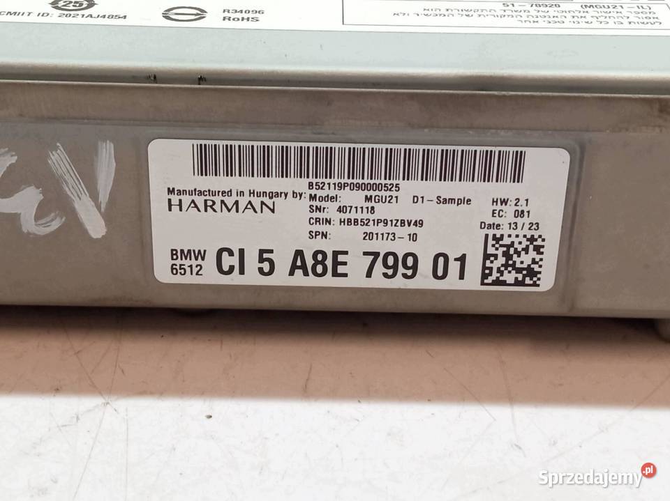 RADIO NAWIGACJA MULTIMEDIA 5A8E79901 Bmw Seria 3
