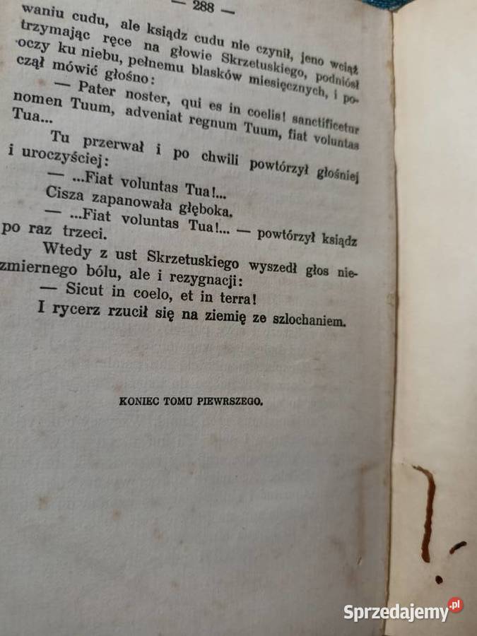 Sienkiewicza książki przedwojenne antykwariat Warszawa