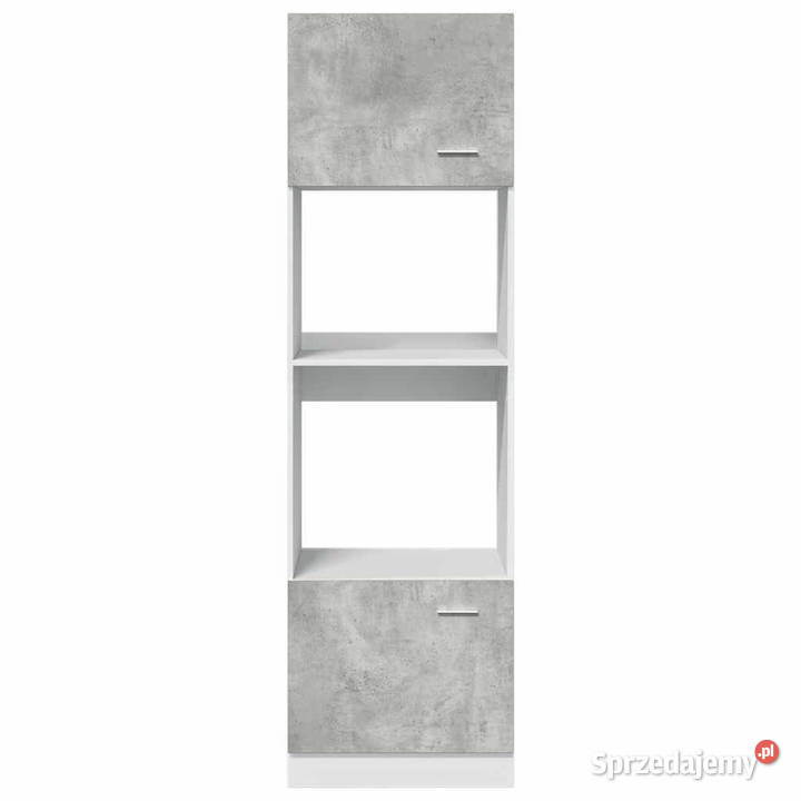 Szafka na mikrofalówkę szarość betonu 60x57x207 Warszawa