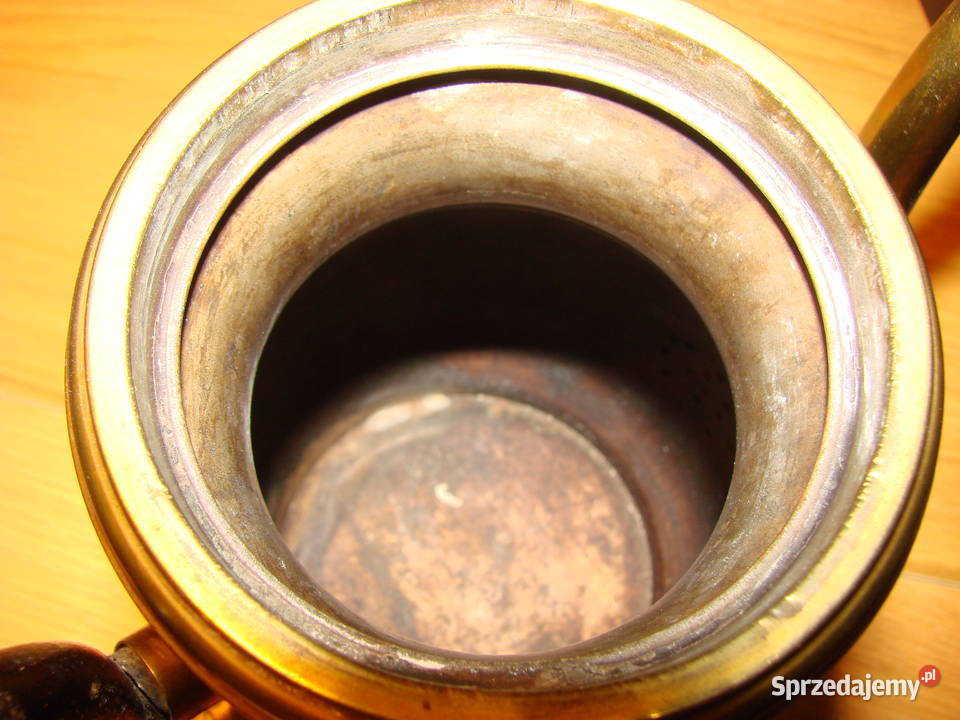 stary mosiężny dzbanek Pruszcz Gdański