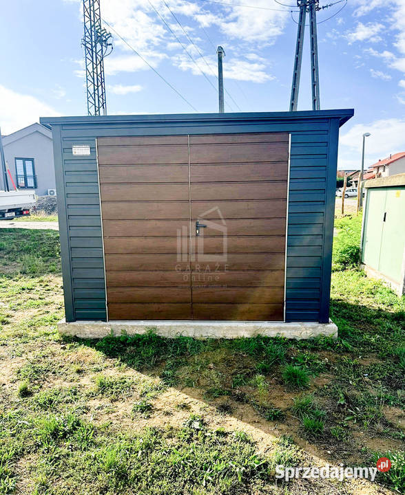 Schowek Domek Ogrodowy 25x2m Brama Dwuskrzydłowa