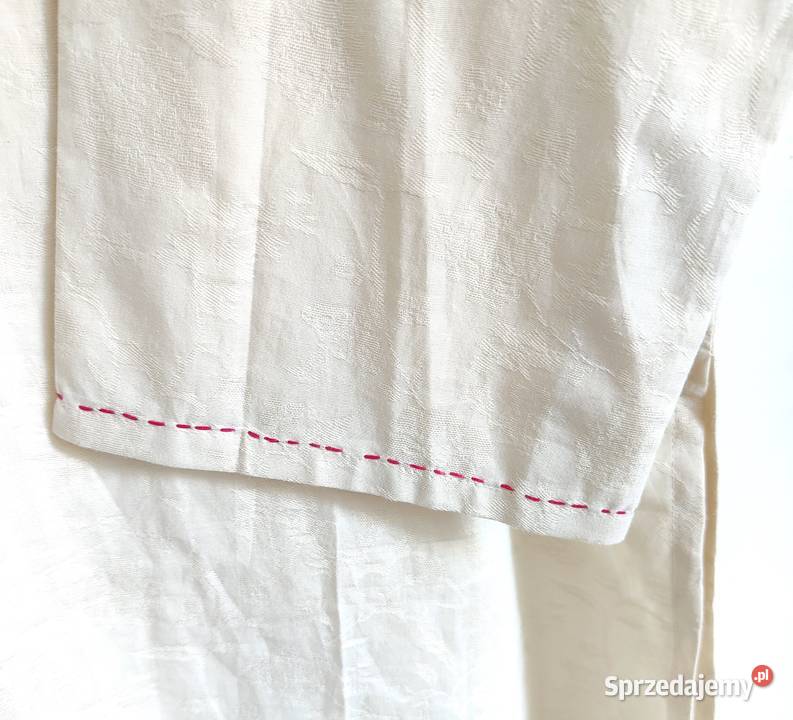 Nowa tunika indyjska złamana biel żakard M 38 Kwiatki zachodniopomorskie Szczecin