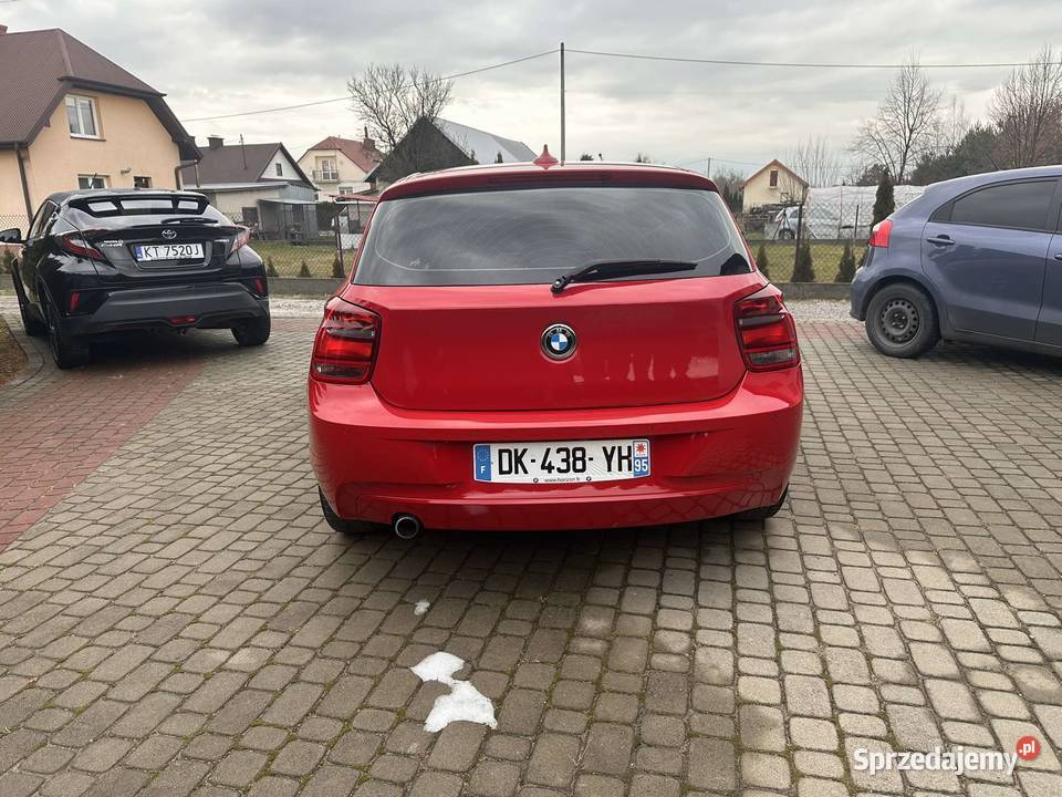 BMW Seria 1 114d czerwony Luszowice