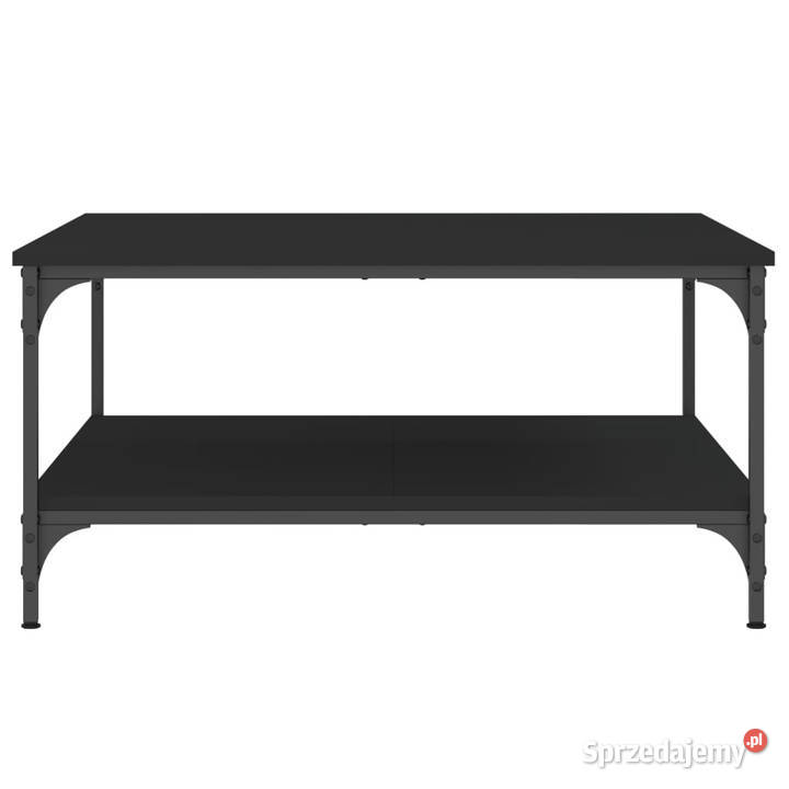 Stolik kawowy czarny 80x80x40 materiał