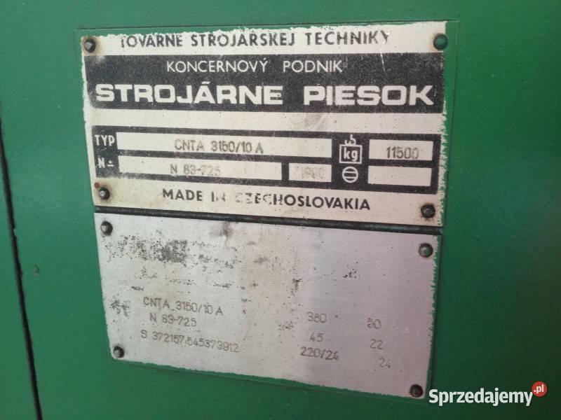Gilotyna nożyce gilotynowe CNTA 315010 Pleszew sprzedam