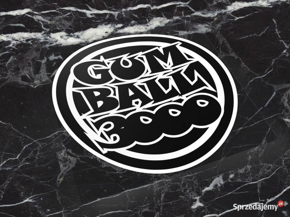 Naklejka GUMBALL 3000 5 x 5 gum ball race 4 Choroszcz