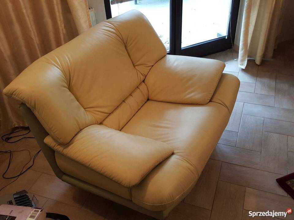 KLER skórzany komplet wypoczynkowy