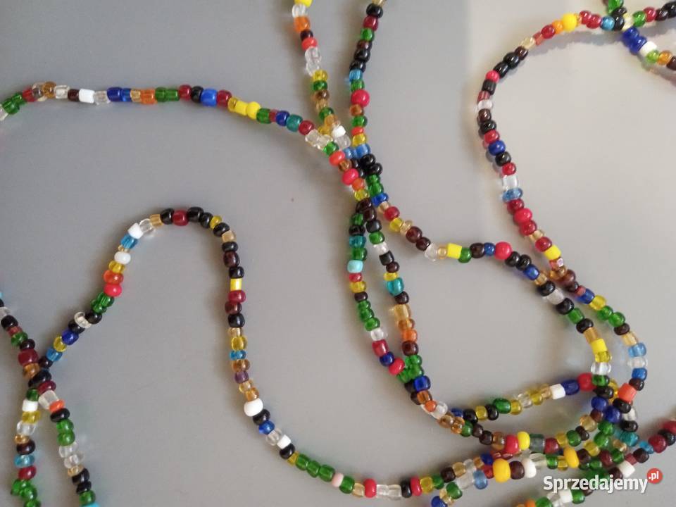 Naszyjnik korale z mini drobnych koralików śląskie Tychy sprzedam