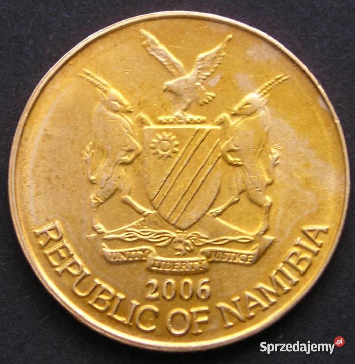 NAMIBIA 1 DOLAR 2006 ORZEŁ STAN 12 Antyki, Sztuka, Kolekcje Łódź