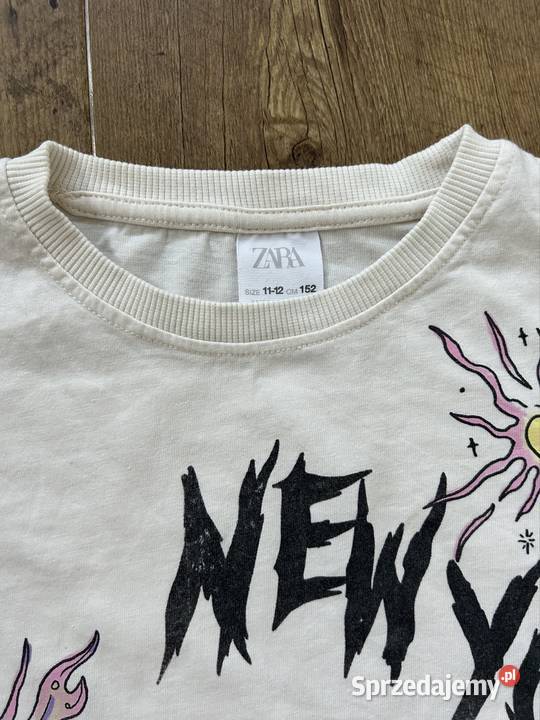 Koszulka Zara 152 tshirt dziewczęcy Zara Rozmiar 152 mazowieckie Wyszków sprzedam
