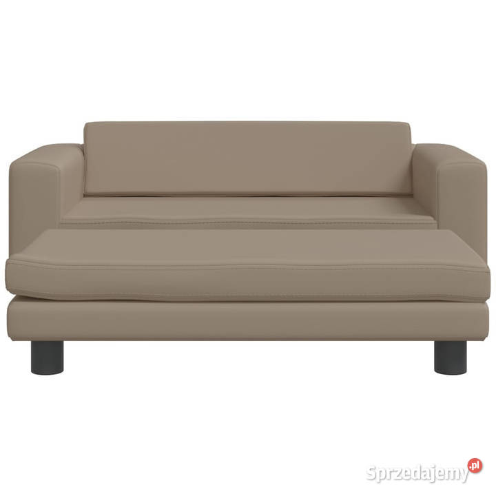 Sofa dziecięca z podnóżkiem cappuccino 100x50x30 Warszawa