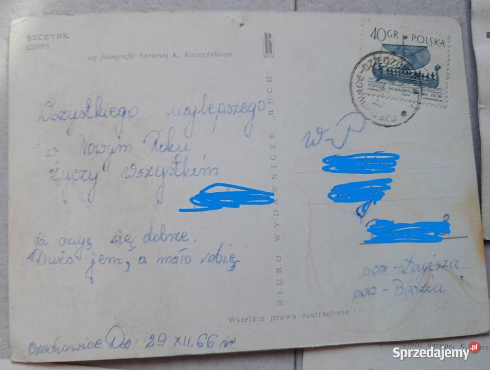 Stare pocztówki kartki pocztowe PRL Beskid Dąbrowa Górnicza sprzedam