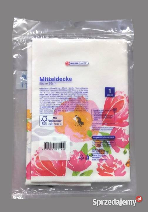 Obrus Alouette kwiatki 80x80 Rossmann