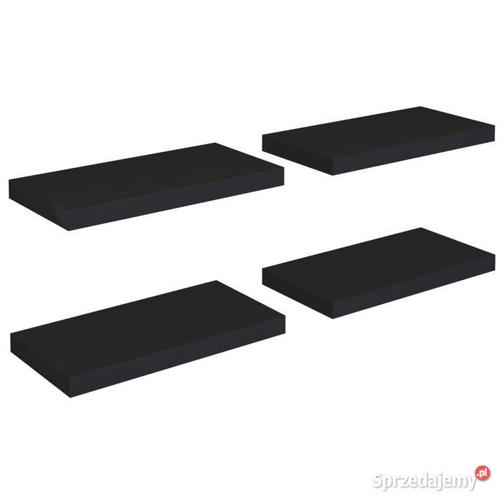 Półki ścienne 4 czarne 50x23x38 MDF WM323831 mazowieckie Warszawa