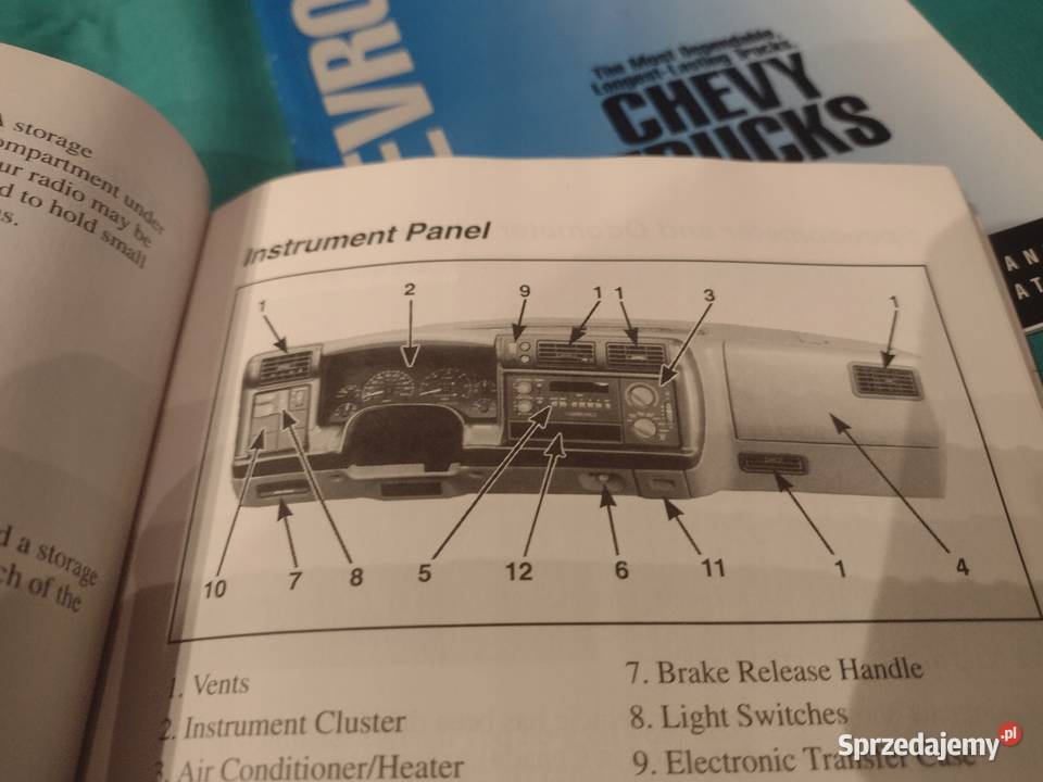 CHEVROLET S10 1994 Instrukcja Obslugi książka Łódź