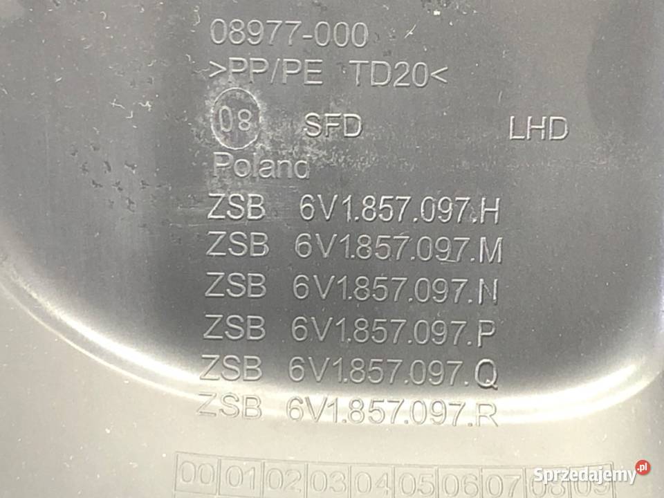 SCHOWEK PASAŻERA SKODA FABIA III Hatchback