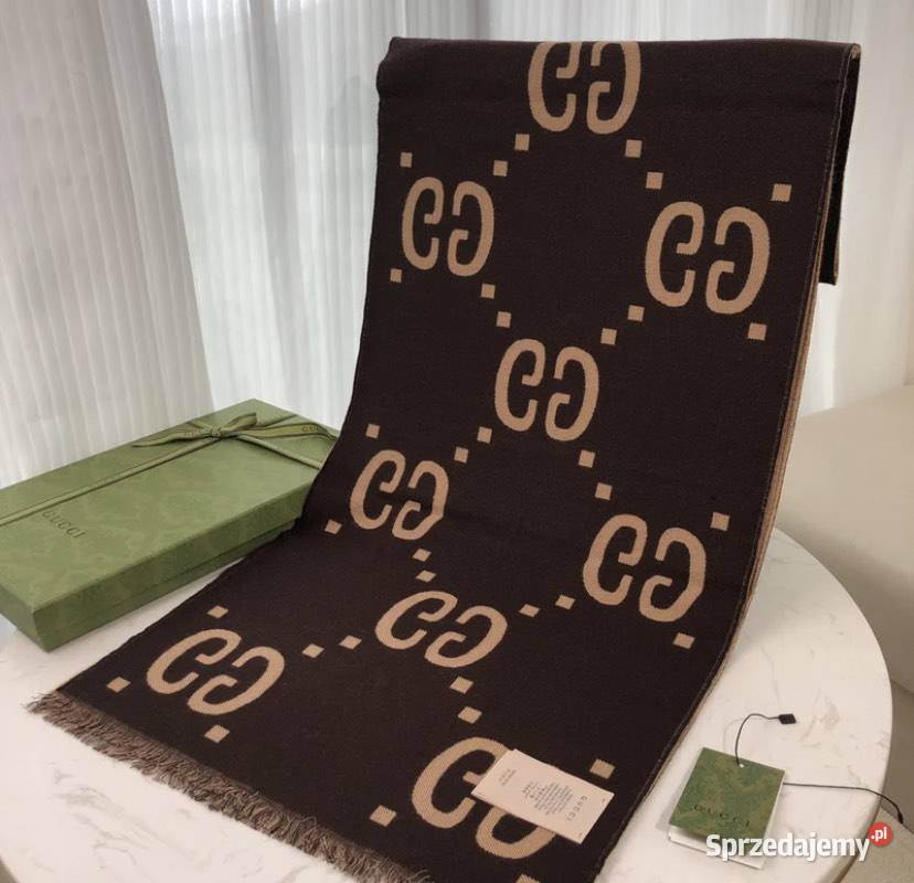 Kremowy wełniany szal chusta pomorskie Gdynia