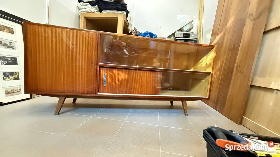 Komoda sideboard PRL Bytomskie Fabryki Mebli 170 mazowieckie