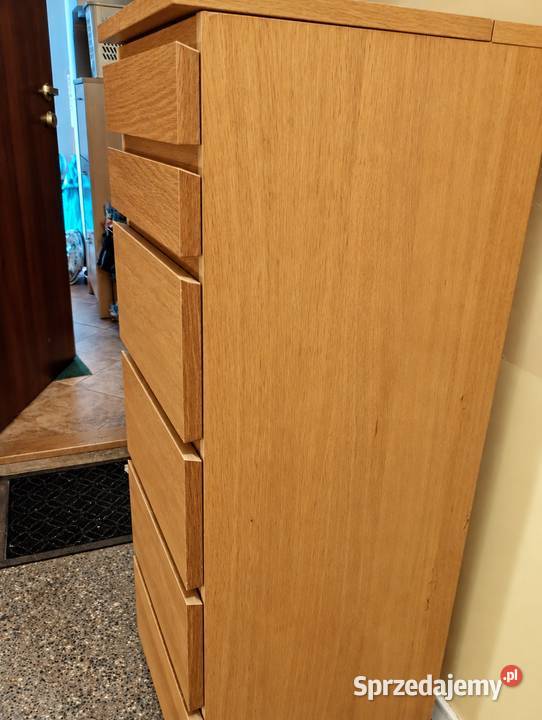 IKEA MALM wysoka komoda z lustrem 6 szuflad Wrocław sprzedam