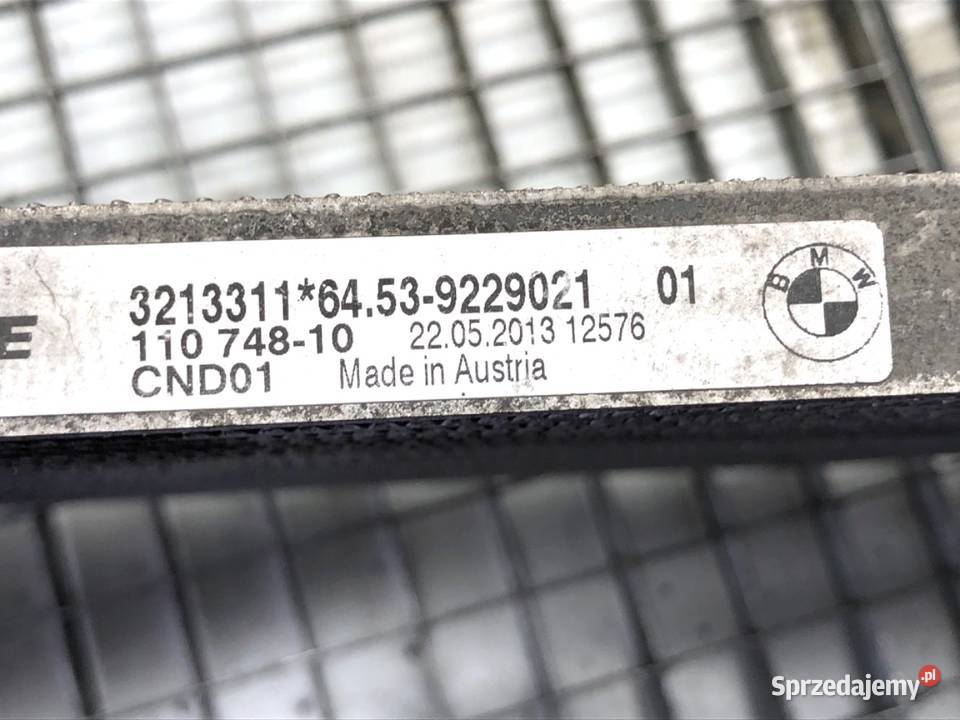 CHŁODNICA KLIMATYZACJI BMW E84 20 184 9229021