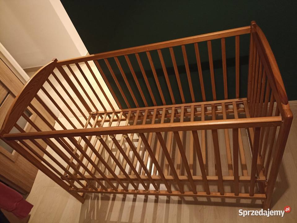 Łóżeczko dziecięce drewniane szuflada dodatkowe 90cm Kraków sprzedam