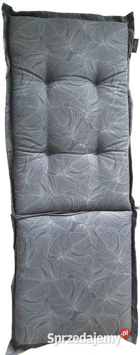 Gruba poduszka na fotel ogrodowy 120x45x7 grafit śląskie Gaszowice