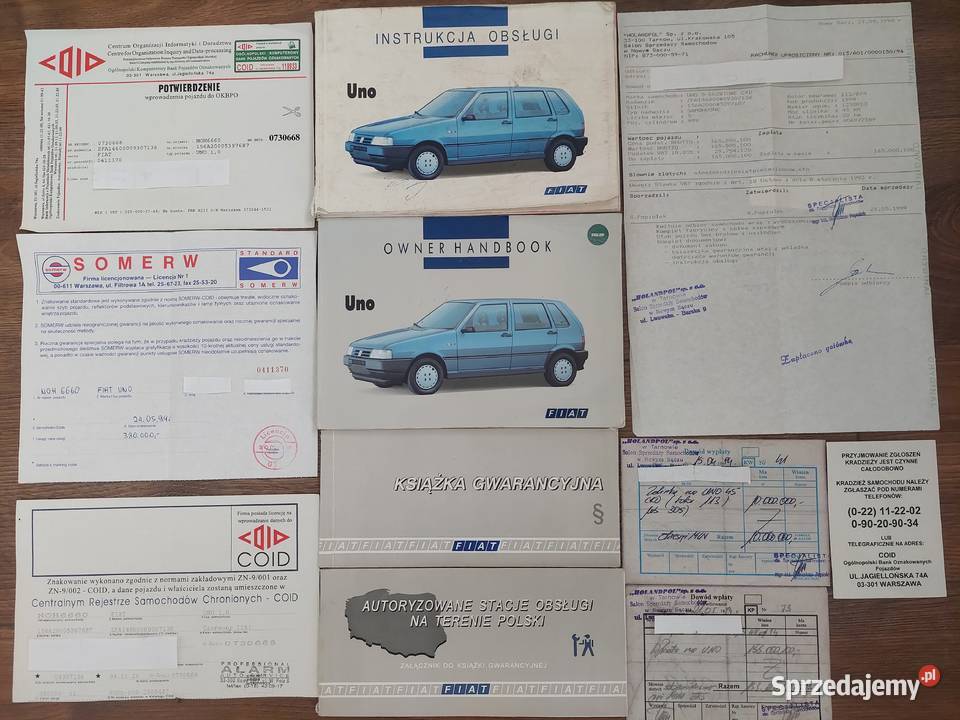 Fiat Uno 900 10 benzyna 1994 kolor Rosso Racing Zamość sprzedam