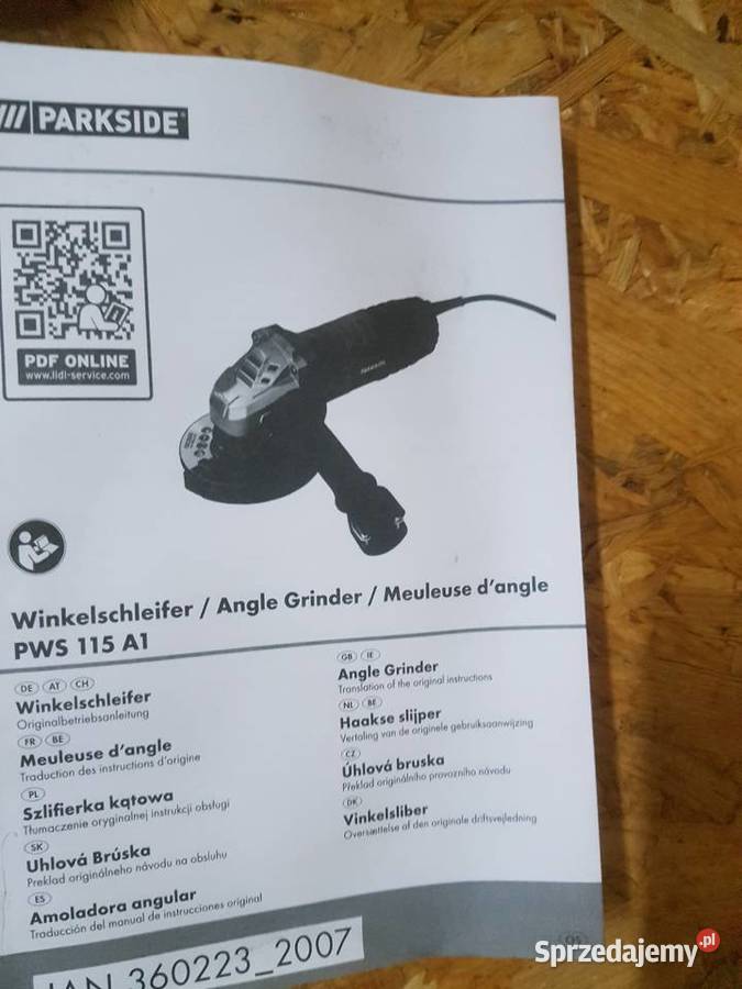 SZLIFIERKA KĄTOWA PARKSIDE 750W 115 mm TARCZA Głogowa