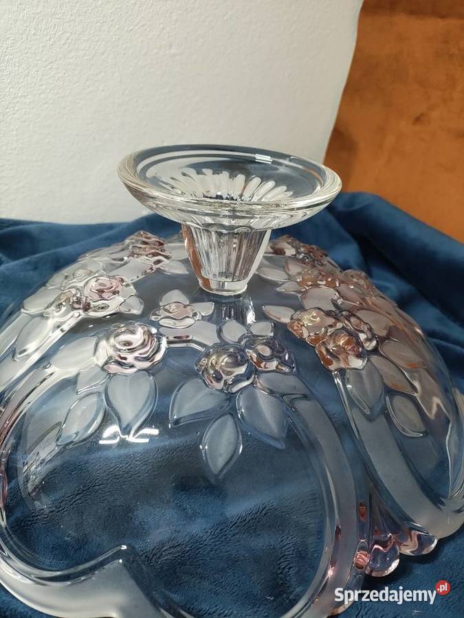 duża patera na nodze Walther Glas Niemcy Opole