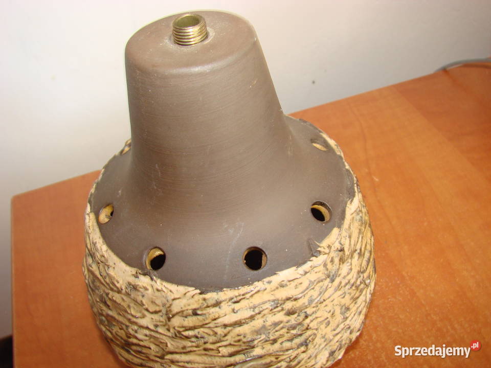mała ceramiczna wisząca lampka pomorskie Pruszcz Gdański sprzedam