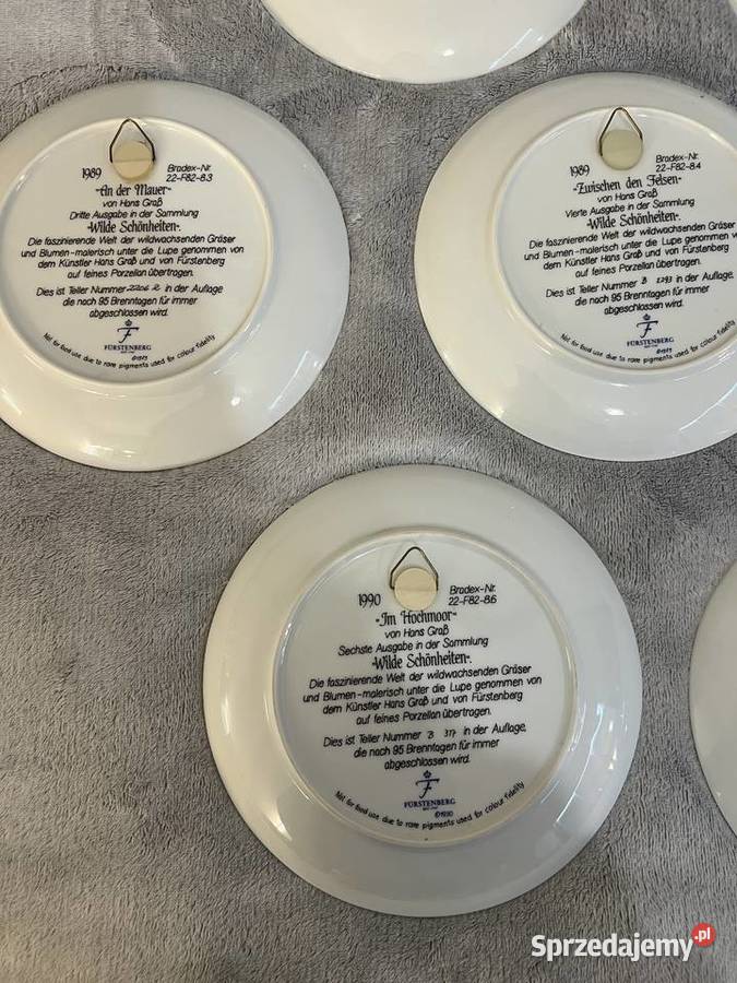 Zestaw 7 talerzy ozdobnych Furstenberg Talerze i talerzyki Jasło