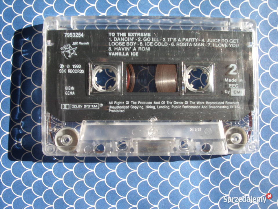 Kaseta VANILLA ICETO THE EXTREME 1990 Wołów