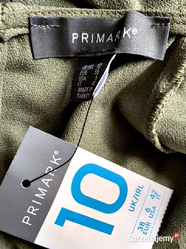 primark sukienka khaki luźny fason perełki nowa zachodniopomorskie Choszczno