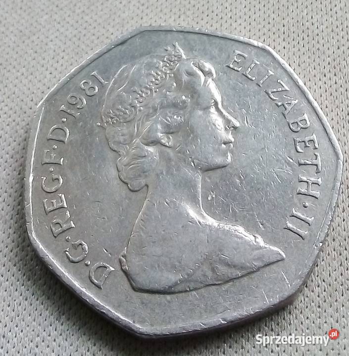 WIELKA BRYTANIA50 PENCE1981 r Antyki, Sztuka, Kolekcje Legionowo sprzedam