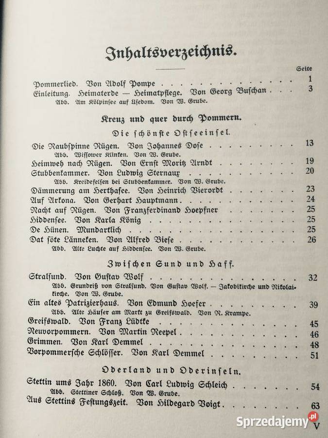 3771 Pommerland Ein Heimatbuch Antykwariat Szczecin