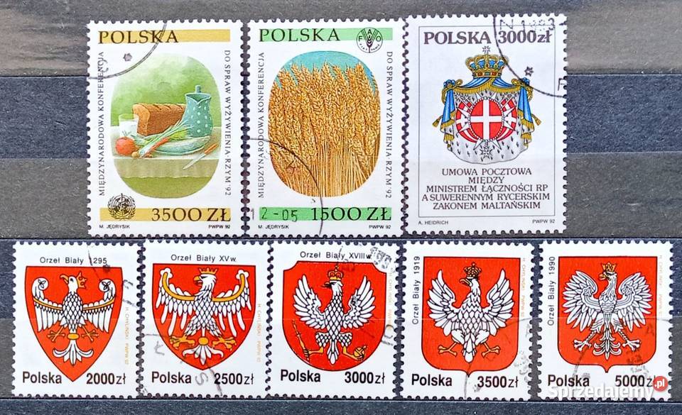 K Znaczki polskie 1992 IV kwartał kasowany Leźnica Wielka sprzedam