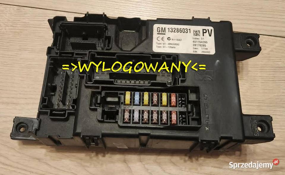 BCM Opel Corsa D 13286031 PV Wylogowany Mysłowice