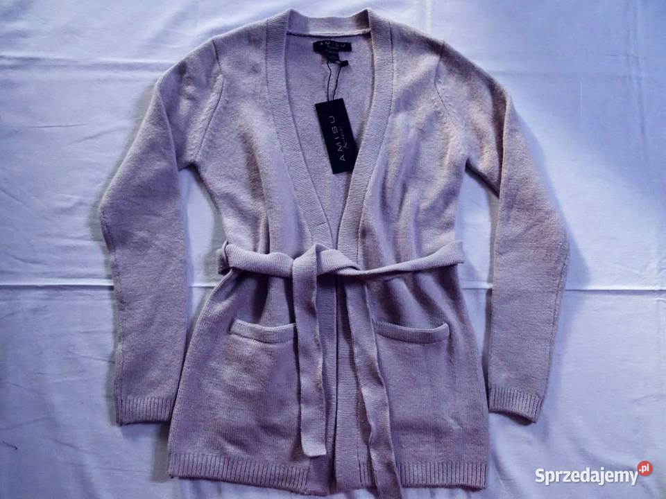 Amisu Ciepły sweter Kardigan Nowy 36 S małopolskie Nowy Sącz sprzedam